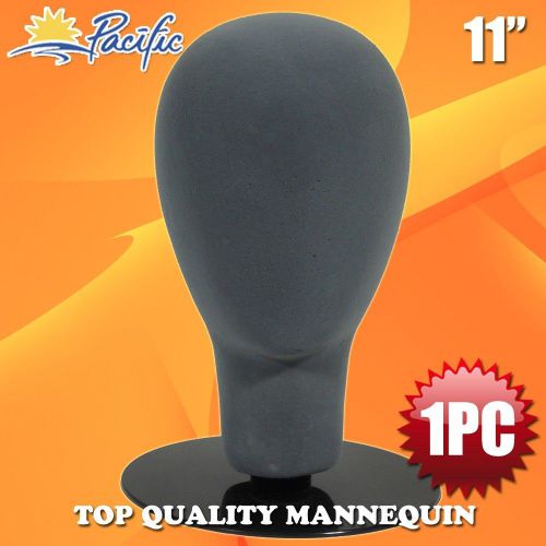 Foam grey velvet like female mannequin head holder base display wig hat glasses for sale