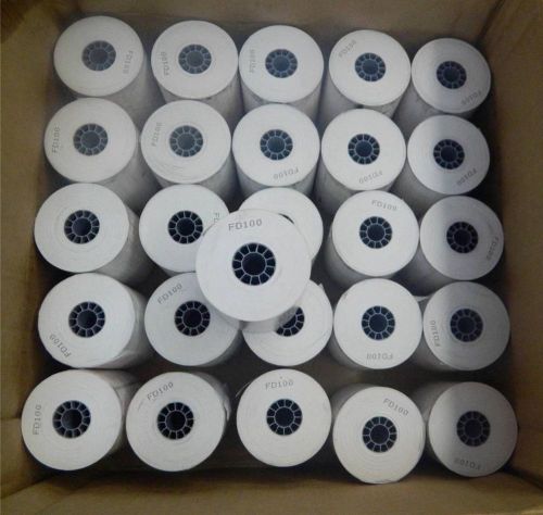 3 1/8 x 119 thermal paper 26 rolls- first data fd100 fd200 fd200ti fd300 fd300ti for sale