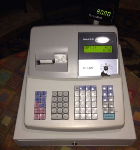 sharp electronic cash registera XE-A404