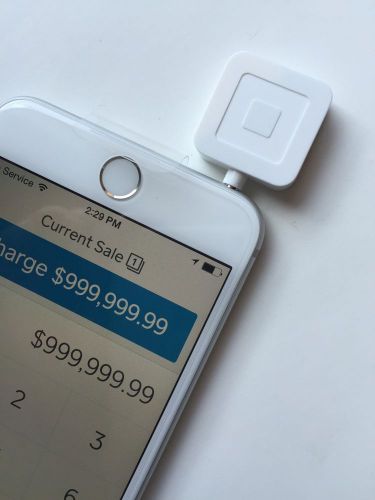 New Square Credit Debit Card Reader for use with Apple or Android phones