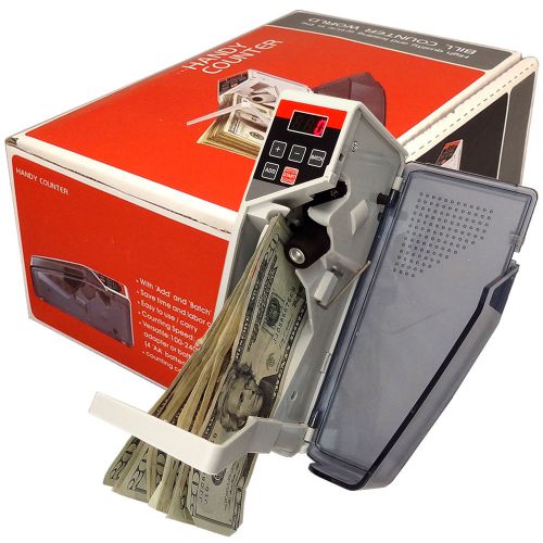 Money bill cash handy counter portable currency counting machine mini us plug for sale