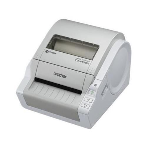 Brother td-4100n desktop monochrome direct thermal label printer for sale