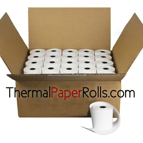 3 1/8&#034; x 230&#039; thermal receipt paper (6 cases of 50 rolls per case) hot deal for sale