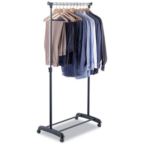 Rolling Laundry Adjustable Garment Rack Hanging Clothes