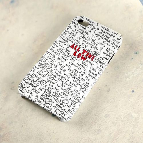 All Time Low Lyric Band Logo A26 Samsung Galaxy iPhone 4/5/6 Case
