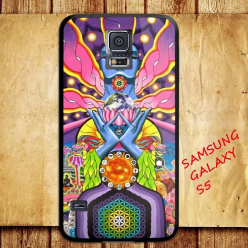 iPhone and Samsung Galaxy - Dmt Magic Mushrooms Ayahuasca Trippy Art - Case