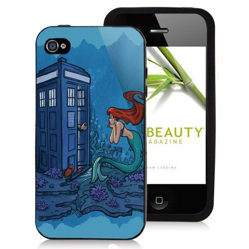 Tardis and Ariel Little Mermaid Logo iPhone 4/4s/5/5s/6 /6plus Case