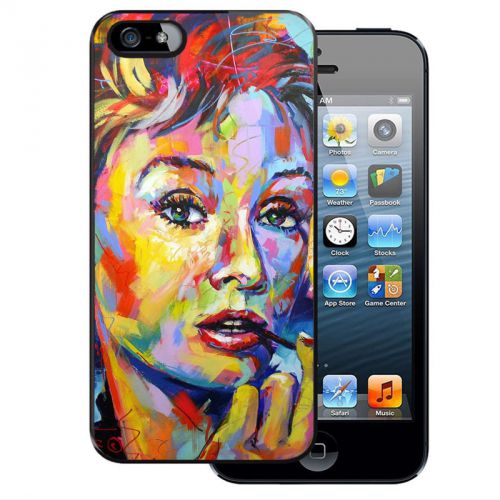 New Audrey Hepburn Colorful Art iPhone 4 4S 5 5S 5C 6 6Plus Samsung S4 S5 Case
