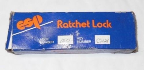 ESP 15RL Ratchet GLASS SHOWCASE DISPLAY LOCK KIT w/ 2 KEYS * NEW in BOX