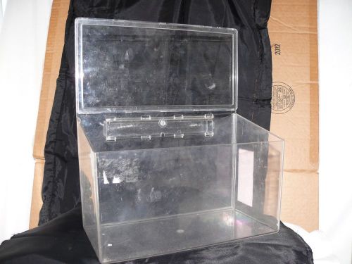 Lg acrylic heavy duty plastic prize display case box business free standing/wall for sale
