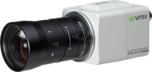 Vitek vtc-c770ws pixim seawolf powered wdr color ccd camera w/700tvl for sale