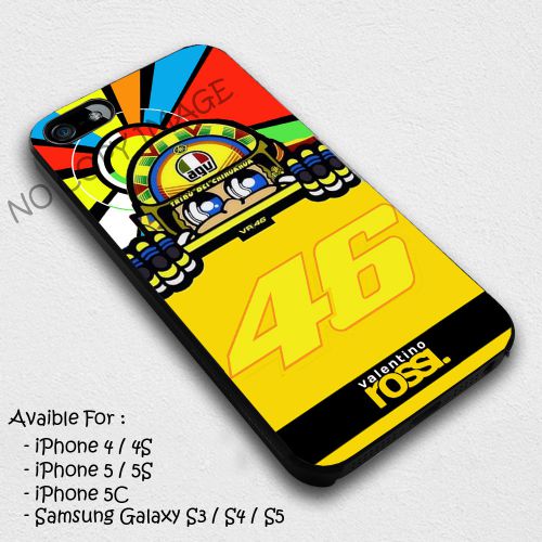 Valentino Rossi 46 Moto GP Art Logo iPhone Case 5c 5s 5 4 4s 6 6 plus Cover