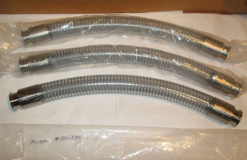 24&#034; food grade rubber hose assembly fareva (lot of 3) for sale