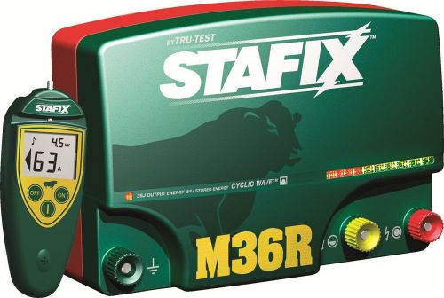 Stafix M36RS Fencer Energizer 220 Miles 36 Joules with Remote!