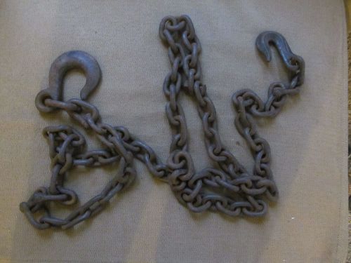 10 ft, Heavy duty logging/tow chain with hooks.