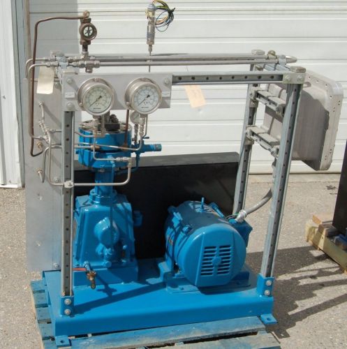 Reconditioned  3 hp metal  diaphragm type gas compressor package for sale