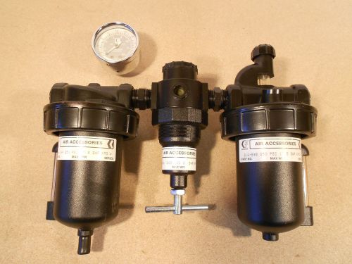 1/2&#034; air filter regulator lubricator frl unit graco max psi 250 cfm 106 for sale