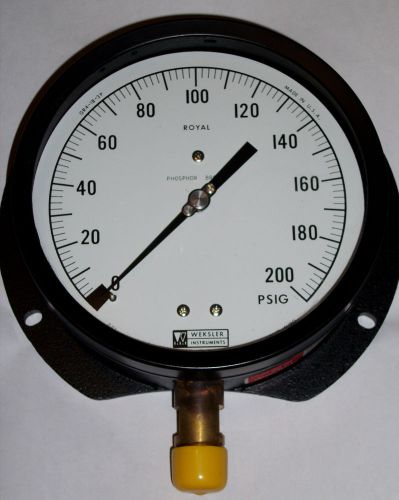 New weksler instruments royal gauge 0-200 200 psi 3/4&#034; npt free shipping for sale