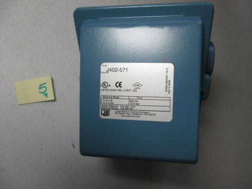 NEW IN BOX UNITED ELECTRONICS PRESSURE SWITCH J402-571 0-50 PSI (314-0)