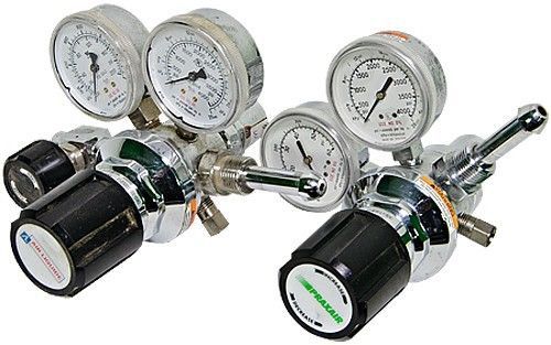 Set of 2 Air Liquide 2123331-01-580 Gas Regulators