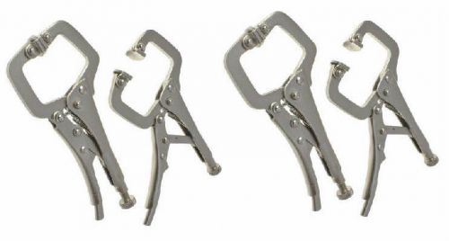 High quality mini mole grip locking c clamp set 2 piece 4” / 100mm welding grips for sale