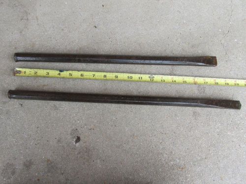 2 Vintage Cement Tool Drill Bits Drill Tools Octogon Shape Tire Irons