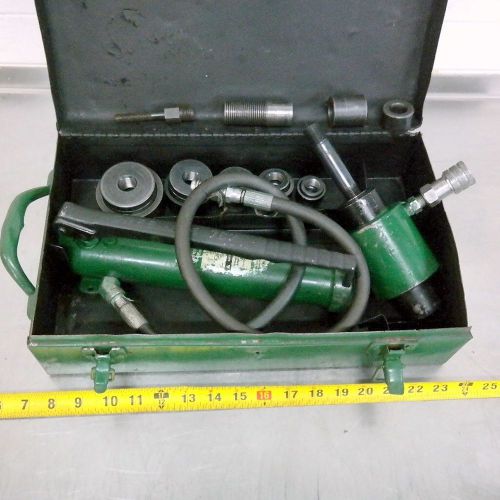 Greenlee Hydraulic Knockout Metal Punches Dies  1/2” to 2” Conduit Ram Hand Pump