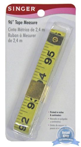 Singer 96&#039;&#039; Extra Long Vinyl Tape measure printed in &#039;&#039; cm -Flexible NEW