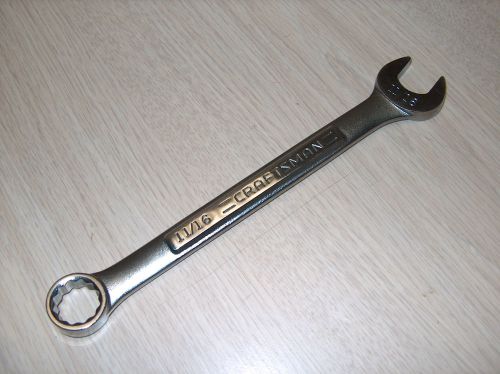 CRAFTSMAN 11/16&#034; COMBINATION WRENCH 12 POINT 44698 **NEW**