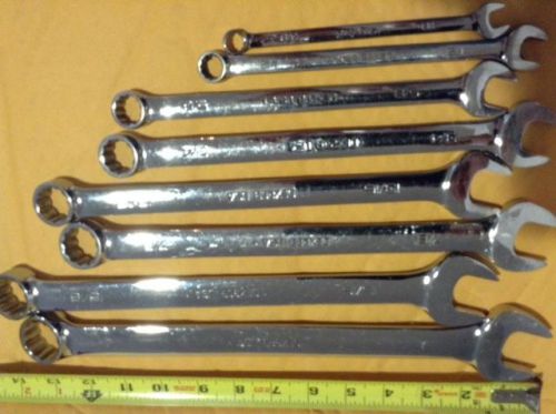8 Snap On, Combination Wrench, Standard, 12-point