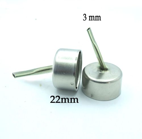 2PCS Oblique Round 3mm nozzle for 858 Soldering station Hot Air Stations Gun