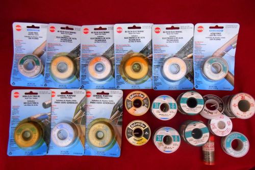 LOT OF 12+ POUNDS  KESTER 1lb SOLDER WIRE SOLDERING INVENTORY