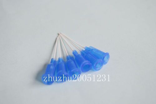 150 pcs 1&#034;   22ga   blue pp blunt flexible syringe needle tips for sale