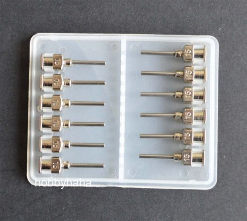 24pcs   1/2&#034;  15ga blunt stainless steel syringe needle tips for sale