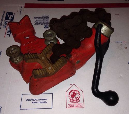 Ridgid BC-210 Pipe Bench Chain Vise 1/8” to 2 1/2&#034; Pipe Tool, VGC, Used Little