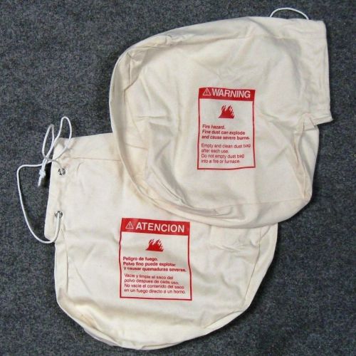 Pair dust bags for edgers old drawstring style 50952a 60720a clarke hiretech etc for sale