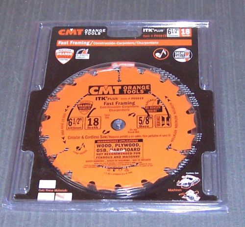 Cmt p06018 itk plus saw blade for fast framing, 6-1/2 x 18 teeth for sale