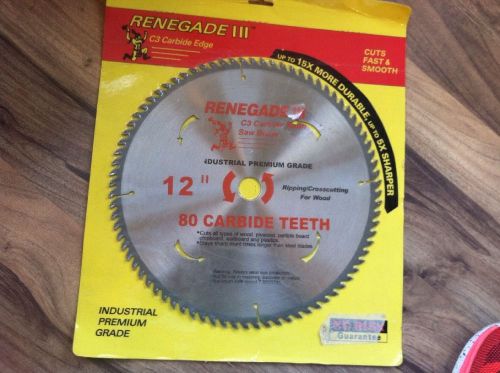 12&#034; 80 Carbide Tooth Circular Saw Blades Wood Cutting Fast Ripping and Crosscut