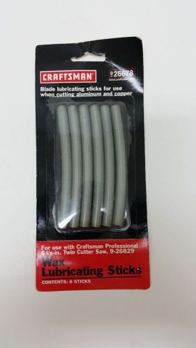 One Pack (6 Sticks) Craftsman Wax Lubricating Sticks 9-26678 Cut Alum &amp; Copper