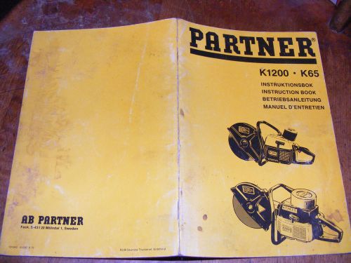 PARTNER K1200 - K65  (INSTRUCTION BOOK)
