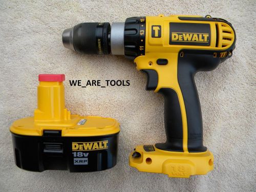 New dewalt 18v dcd775 18v cordless 1/2&#034; hammer drill, dc9096 battery 18 volt for sale