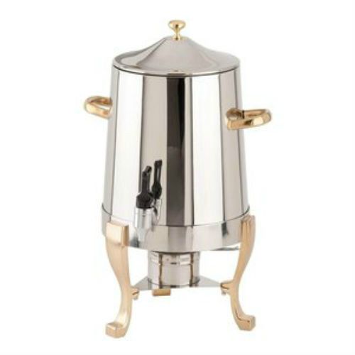 Update International (CU-30GD) 3 Gallon Coffee Chafer Urn with Gold Accents .