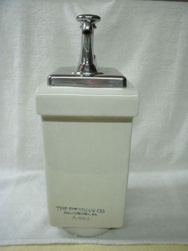 Vintage Chrome Syrup Soda Fountain Dispenser--A4661--Choc--Fischman Co-Original