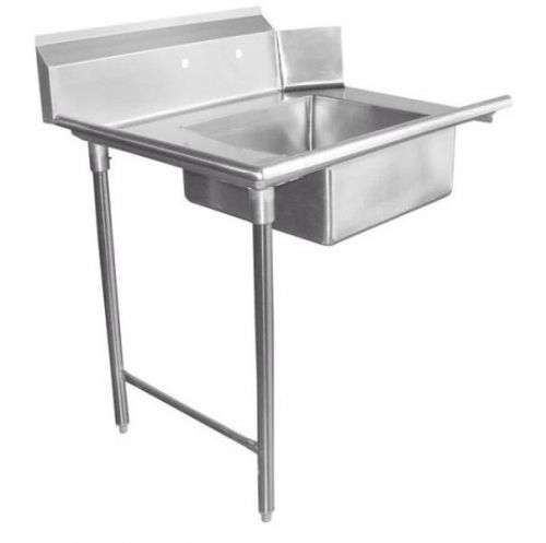 Commercial Stainless Steel 16 Gauge Dish Table Soil Dirty Side 48&#034; (Left) - NSF