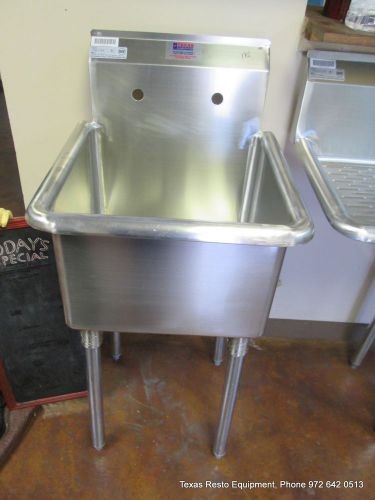 New green world stainless steel 1-compartment sink 18&#034; x 18&#034; x 11&#034;, tsa-1-n-e for sale