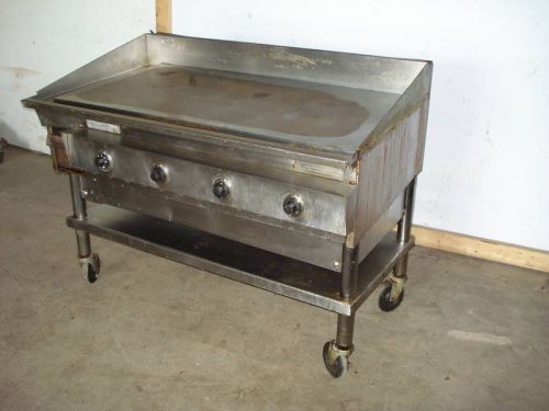 Keating  48&#034;w electric flat griddle on stand for sale