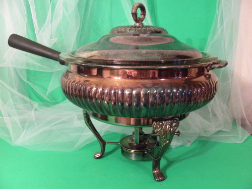 ANTIQUE SILVER FOODWARMER WITH LID