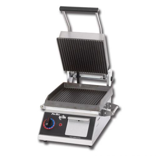 Star CG10IB 10&#034;x 10&#034; Pro-Max Heavy Duty Grooved Top &amp; Bottom Panini Grill