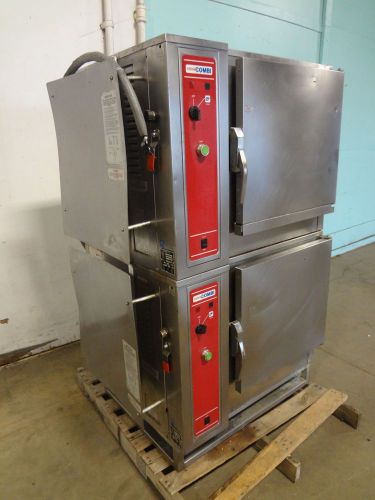 Heavy duty commercial &#034;blodgett&#034; electric dbl. stacked combi oven/steamer/cooker for sale