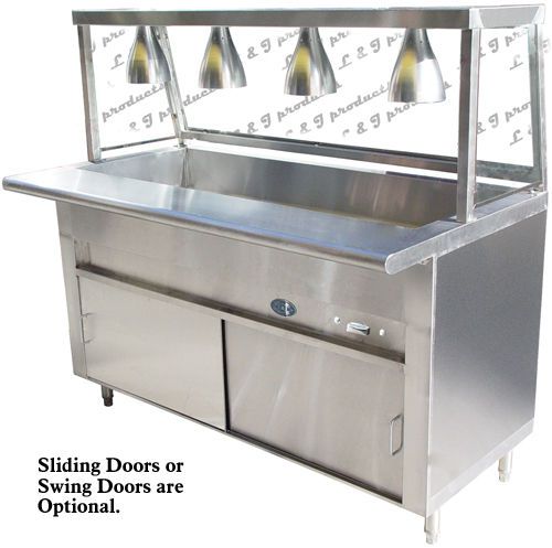 New Commercial Kitchen Gas Cafeteria Steam Table - 36&#034;
